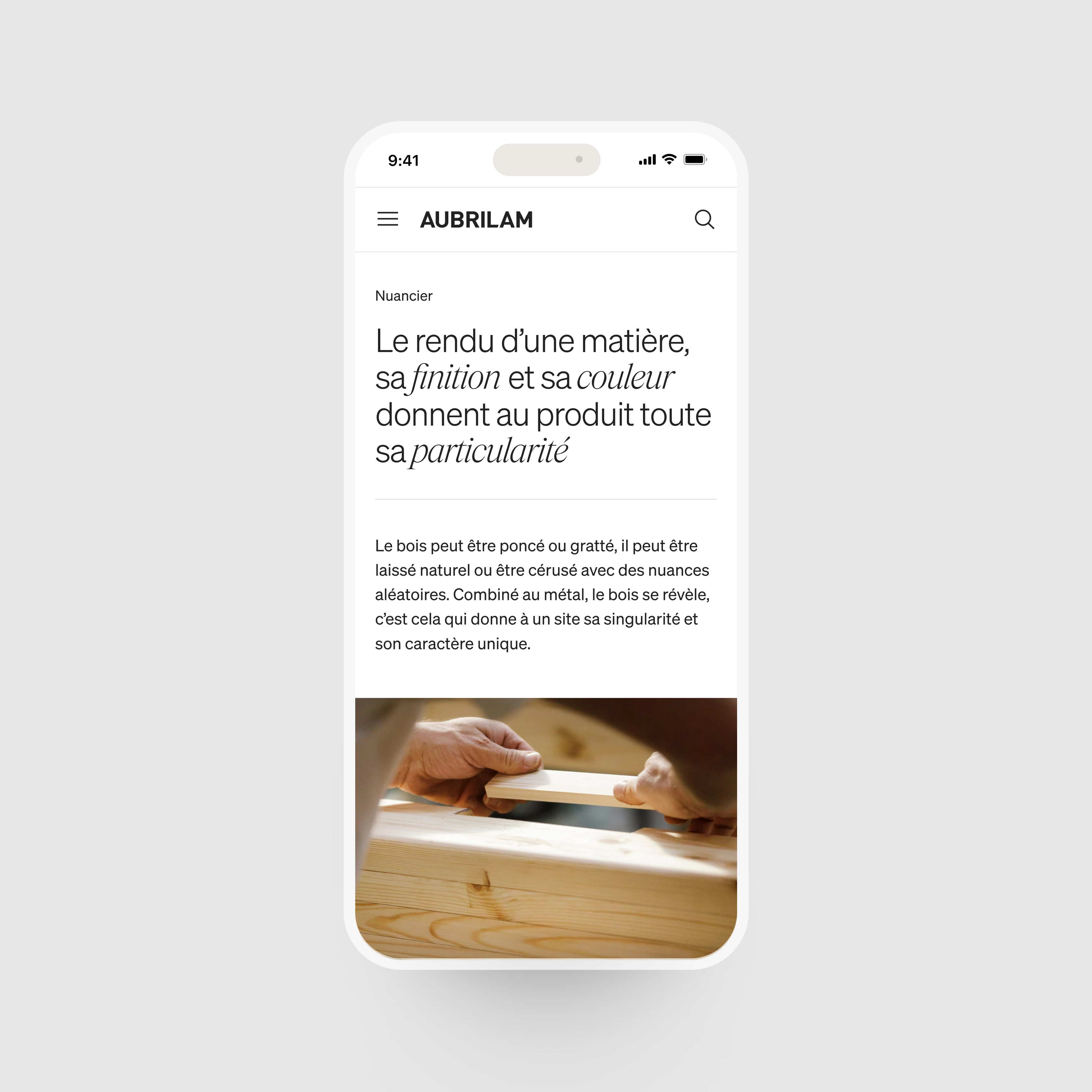 illustration du projet Aubrilam