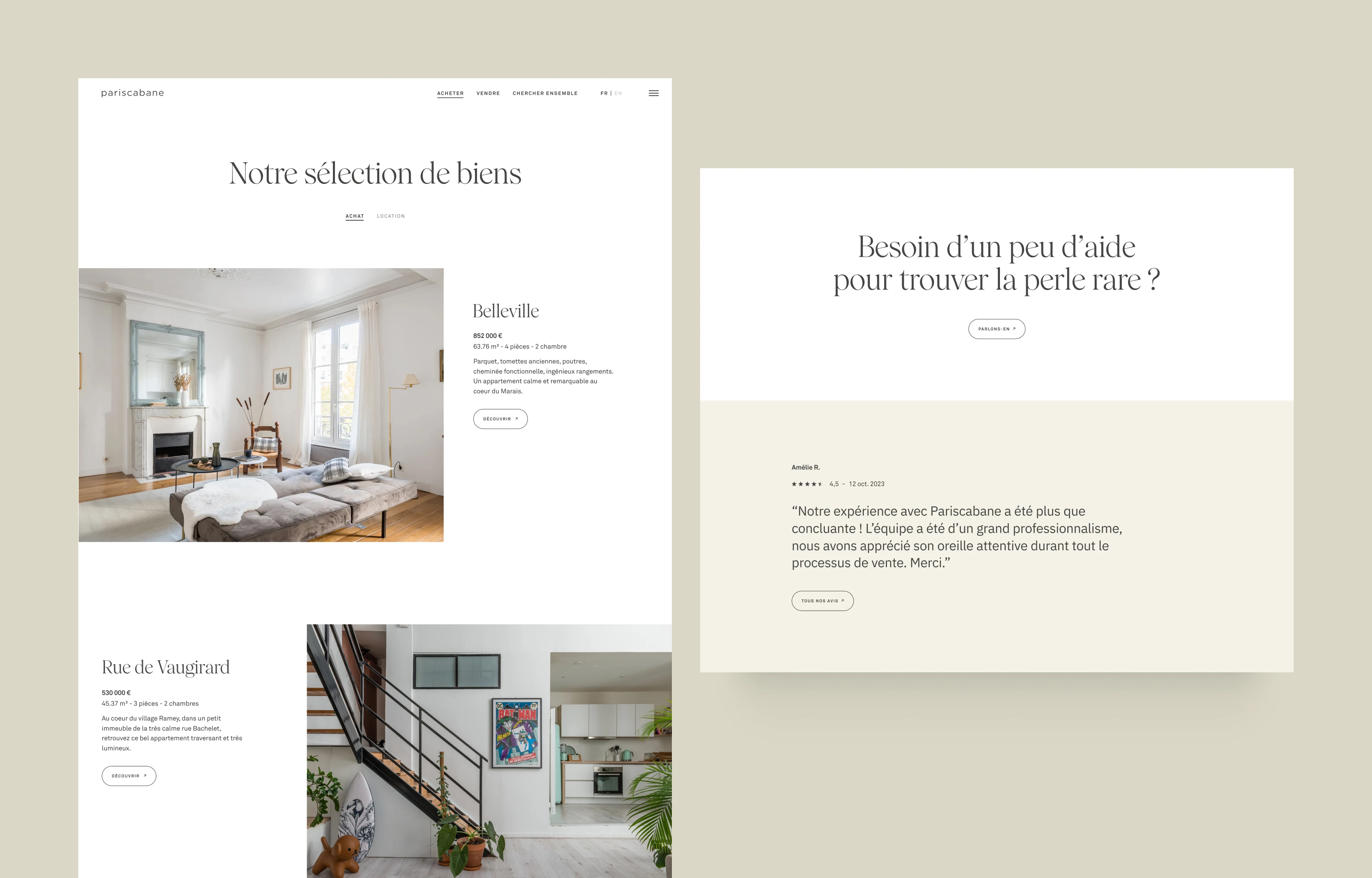 illustration du projet Pariscabane